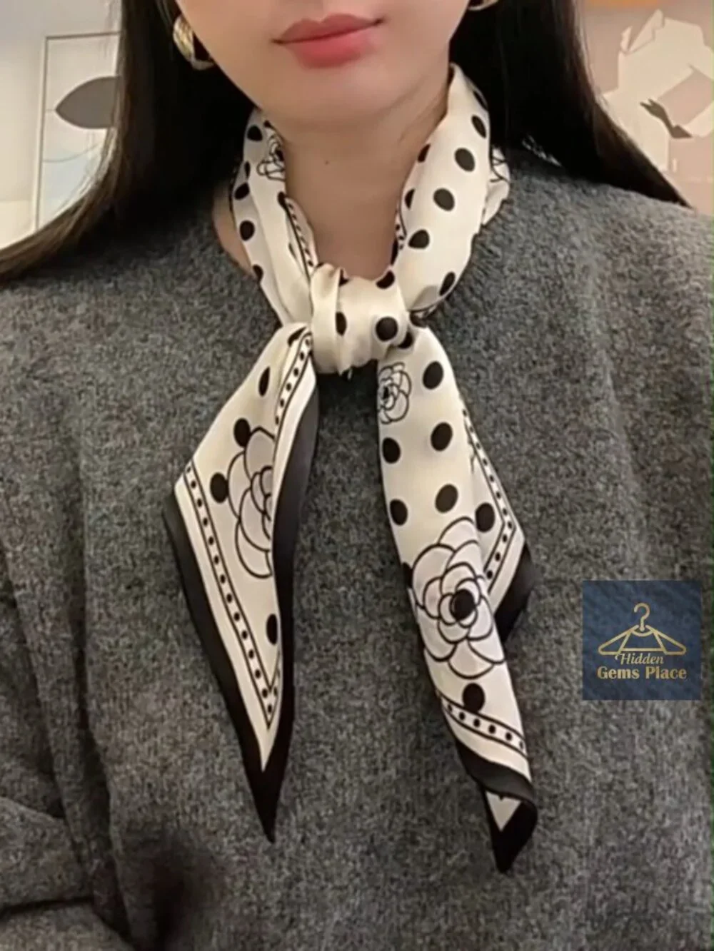 100% Mulberry Silk Ribbon Scarf for Hair Beach Head Wraps Handbag Accessories